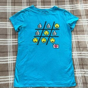 Girls Emoji Hashtag Tic-tac-toe Shirt
